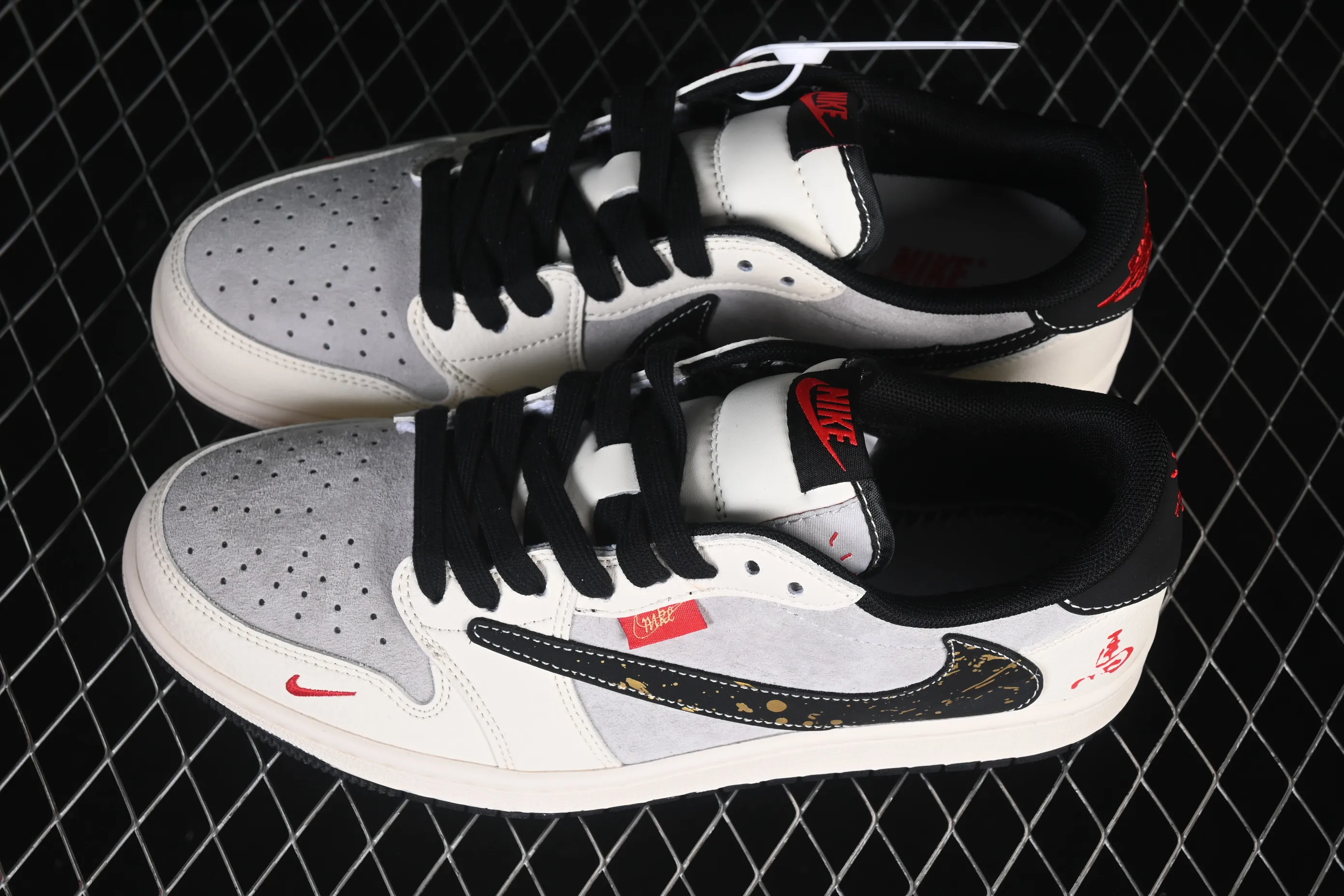 All Categories Air Jordan Jordan Series Basketball Shoes Air Jordan 1 Low High-end Customized Low-top Shoes Travis Scott x Fragment Design x Air Jordan 1 Low OG SP AJ1 Joe 1 Year of the Horse Limited Edition Suede Gray Low-top Cultural Casual Shoes HG0026-023